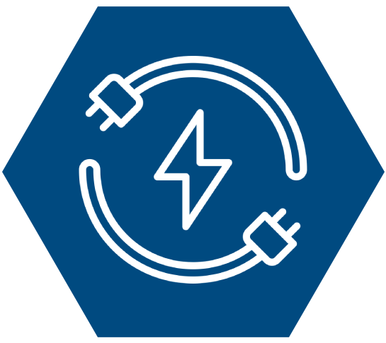 Energie-Symbol mit Stecker